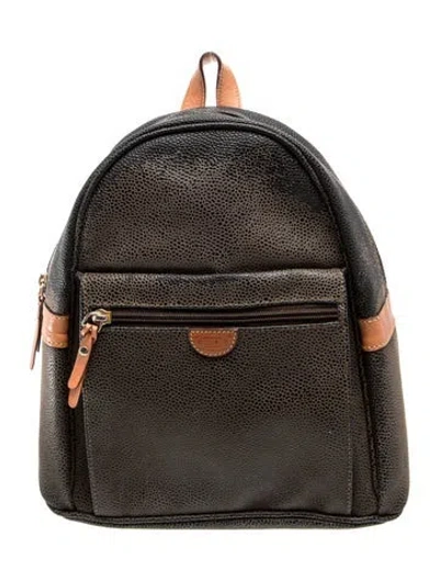 Pre-owned Bric's Leather Backpack In Brown