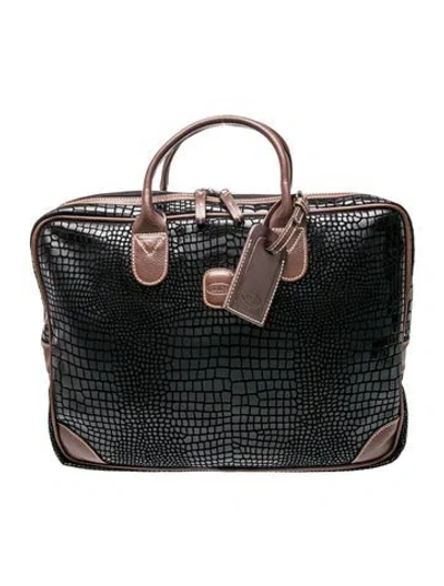 Pre-owned Bric's Leather Briefcase In Black