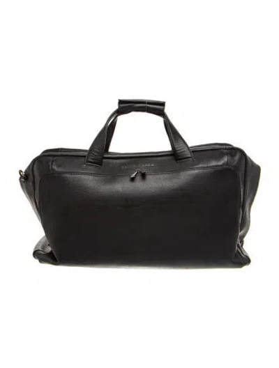 Pre-owned Bric's Leather Duffle Bag In Black