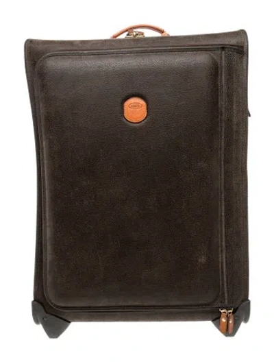 Pre-owned Bric's Leather Suitcase In Brown