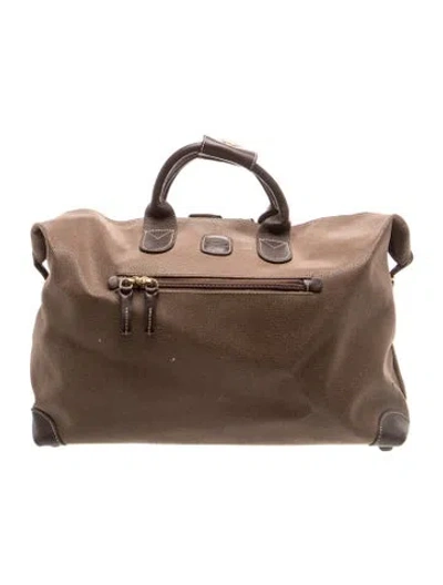 Pre-owned Bric's Leather Weekender Bag In Brown