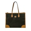 Bric's Life Faux Suede Tote Bag In Olive