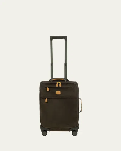 Bric's Life Tropea 21" Carry-on Spinner Luggage In Olive