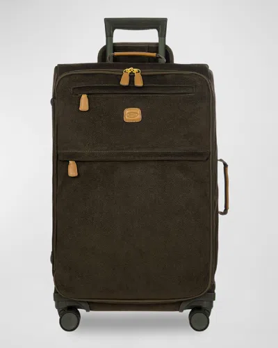 Bric's Life Tropea 27" Faux Suede Spinner In Olive