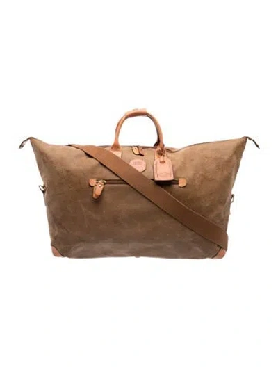 Pre-owned Bric's Men's  Weekender Luggage Bag In Brown
