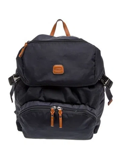 Pre-owned Bric's Nylon Backpack In Blue