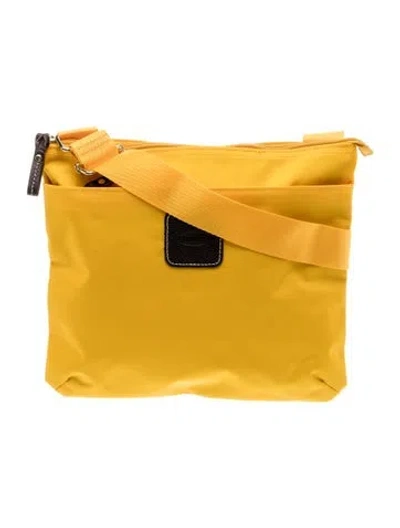 Pre-owned Bric's Nylon Messenger Bag In Yellow