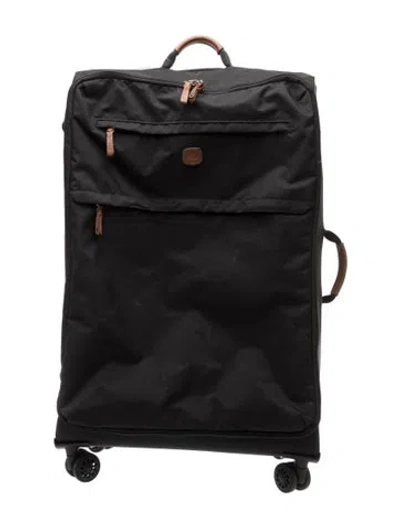 Pre-owned Bric's Nylon Rolling Suitcase In Black