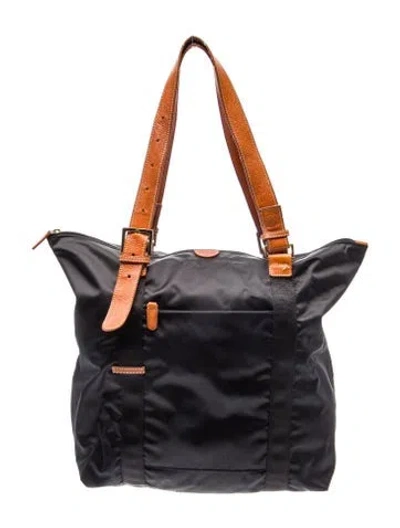Pre-owned Bric's Nylon Shoulder Bag In Black