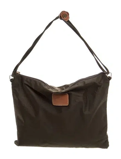 Pre-owned Bric's Nylon Top Handle Bag In Green