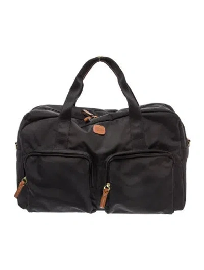Pre-owned Bric's Nylon Weekender Bag In Black