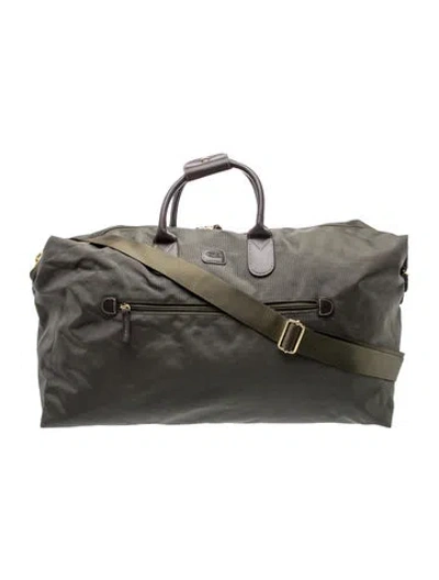 Pre-owned Bric's Nylon Weekender Bag In Black