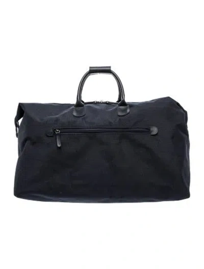 Pre-owned Bric's Nylon Weekender Bag In Blue