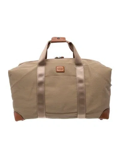 Pre-owned Bric's Nylon Weekender Bag In Neutral
