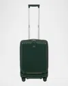 Bric's Positano 21 Carry On Spinner Pocket Suitcase In Emerald