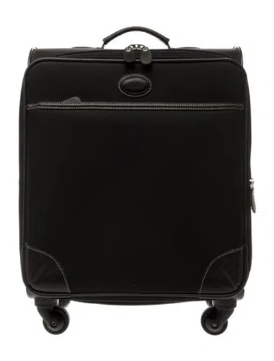 Pre-owned Bric's Rolling Carry-on In Black/brown