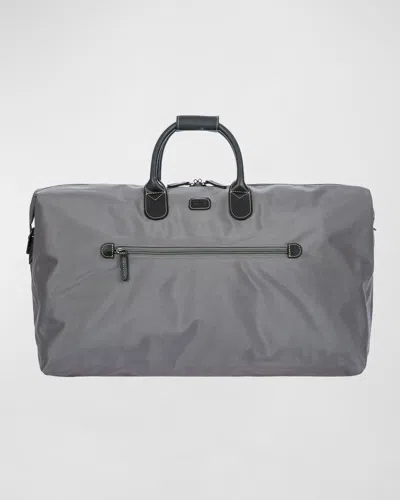 Bric's Siena Duffel, 22" In Grey/espresso Trim