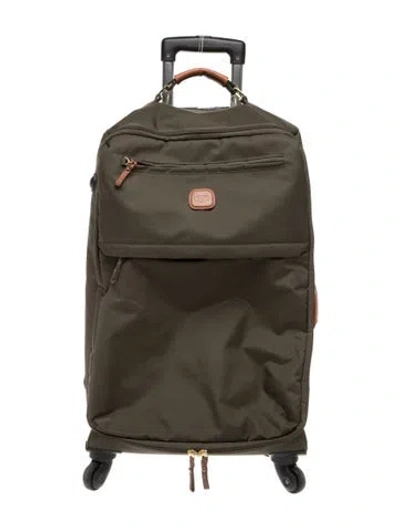 Pre-owned Bric's Travel Suitcase In Green