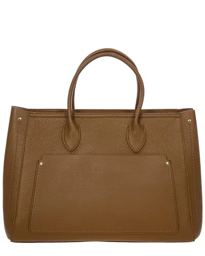 Bric's Brics Tulipano Leather Tote In Brown