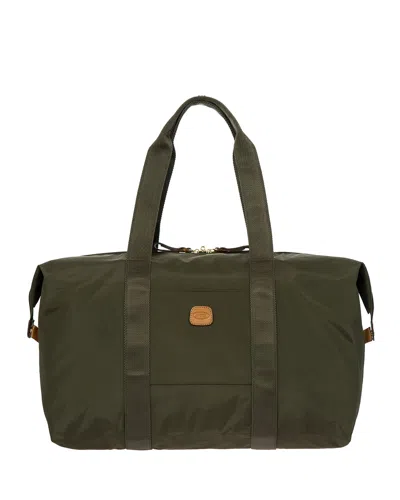 Bric's X-bag 18" Folding Duffel Bag Luggage In Olive