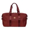 Bric's X-bag 18 Folding Duffel In Burgundy