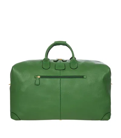 Bric's X Harrods Leather Bellagio Holdall In Green