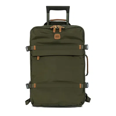 Bric's X-travel 19 Carry On Trolley Backpack In Green