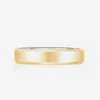 Bridal 4 Mm Hidden Two-toned + Beveled Wedding Band