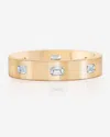 Bridal 5 Mm Emerald Luxe Inlay Wedding Band