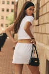 Bridemerch Embroidered Bride Terry Mini Skirt
