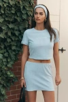 Bridemerch Embroidered Marriage Material Terry Mini Skirt