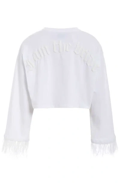 Bridemerch I Am The Bride Feathers In White