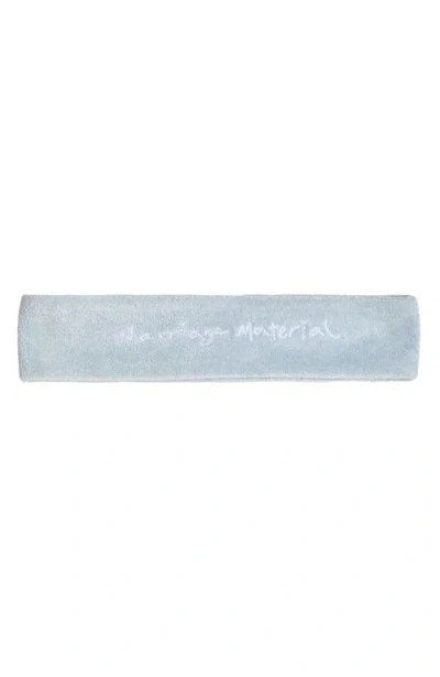Bridemerch Marriage Material Collection Headband In Blue