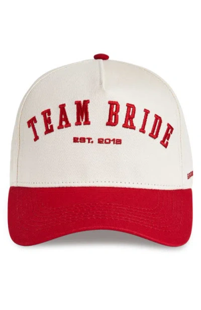Bridemerch Team Bride Trucker In White