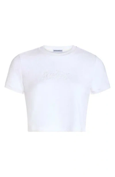 Bridemerch Terry Bride Baby Tee In White