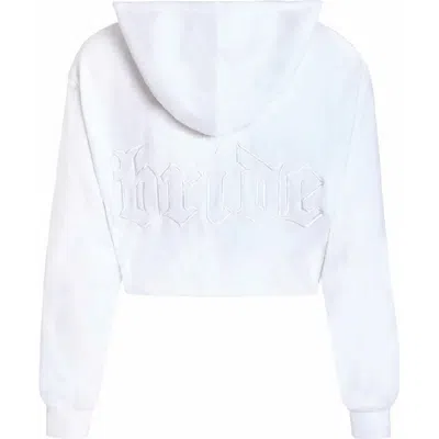 Bridemerch Terry Bride Zip-up In White