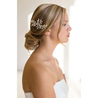 Brides And Hairpins Brides & Hairpins Enola Freshwater Pearl Comb In Silver