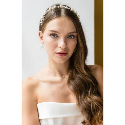 Brides And Hairpins Brides & Hairpins Gabriela Halo Comb In Silver In White
