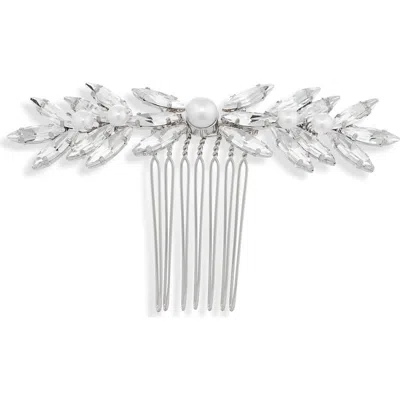 Brides And Hairpins Brides & Hairpins Gemma Hair Comb In Silver