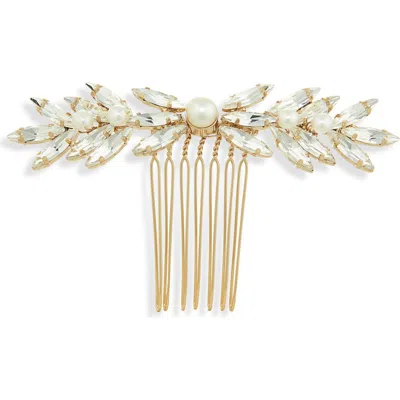Brides And Hairpins Brides & Hairpins Gemma Hair Comb In Gold