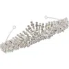 Brides And Hairpins Brides & Hairpins Hessa Austrian Crystal Crown In Silver