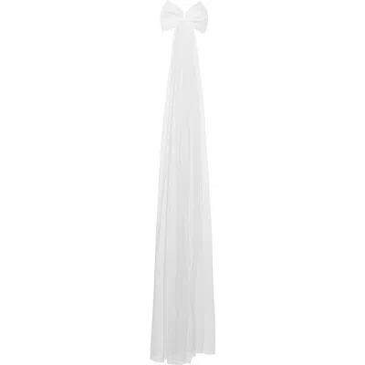 Brides And Hairpins Brides & Hairpins Jagger Long Bow Hair Comb In White