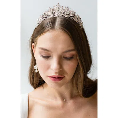 Brides And Hairpins Brides & Hairpins Karissa Crystal Crown In Silver