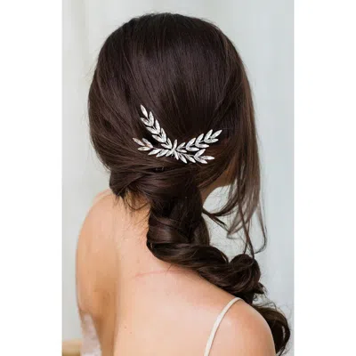 Brides And Hairpins Brides & Hairpins Makenna Comb In Gold In Silver