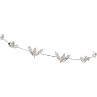 Brides And Hairpins Brides & Hairpins Meara Austrian Crystal & Opal Halo Comb In Silver