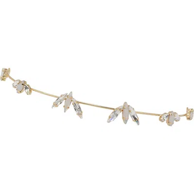 Brides And Hairpins Brides & Hairpins Meara Austrian Crystal & Opal Halo Comb In Gold
