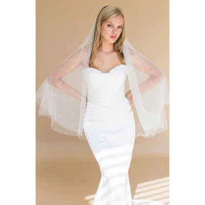 Brides And Hairpins Brides & Hairpins Oona Fingertip Blusher Veil In Ivory