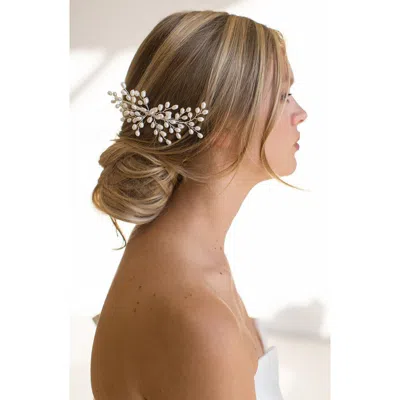 Brides And Hairpins Brides & Hairpins Osanne Freshwater Pearl Comb In Silver