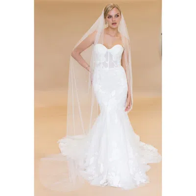Brides And Hairpins Brides & Hairpins Ottiline Crystal Cathedral Veil In Ivory