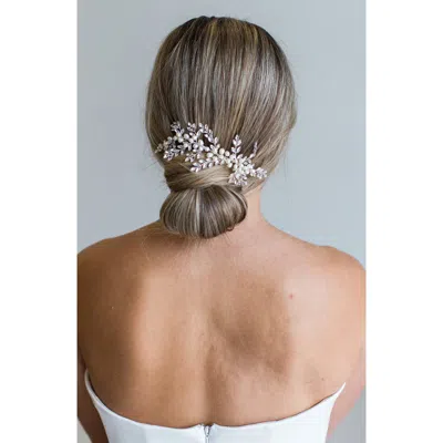 Brides And Hairpins Brides & Hairpins Rumi Halo Comb In Gold In Metallic